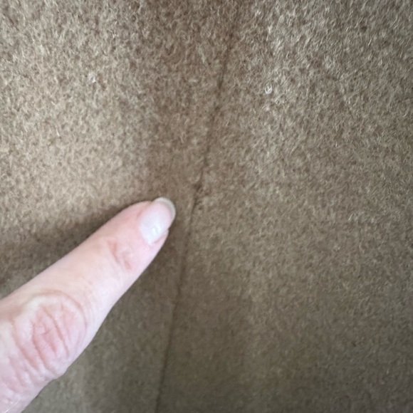 VTG Marisa Nicoli Tan Women's Long Wool Coat Ladies size 8 - Picture 3 of 13